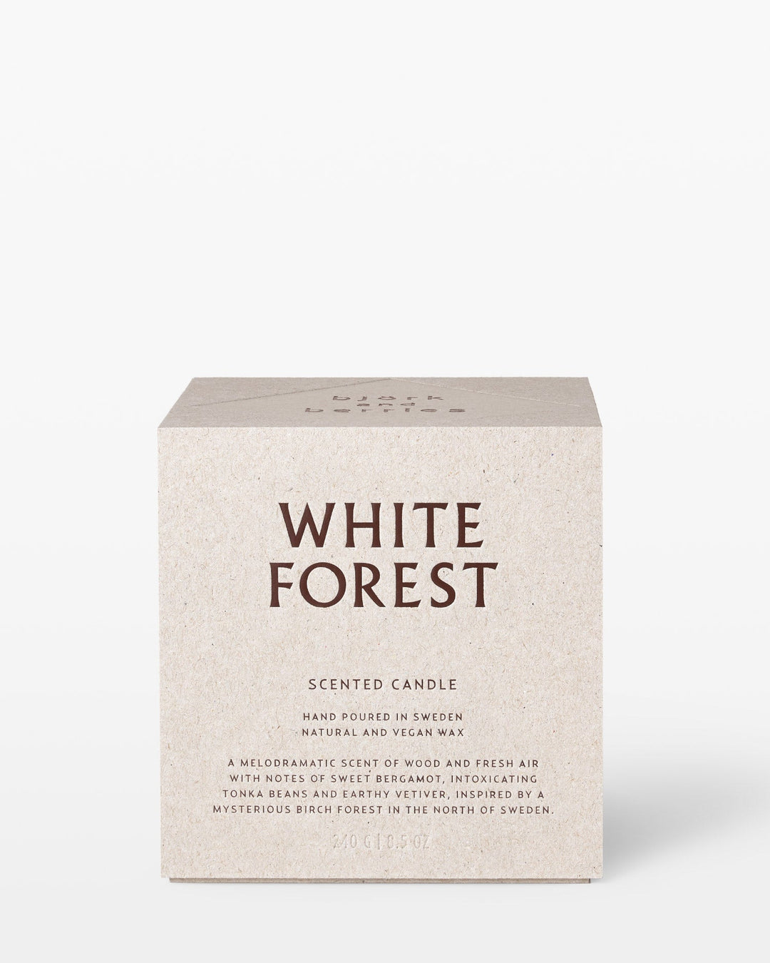 White Forest Scented Candle